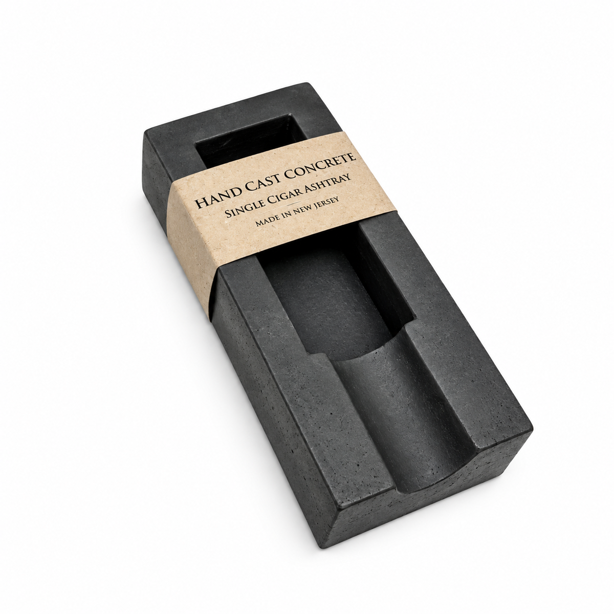 Gray Concrete Single Cigar Ashtray