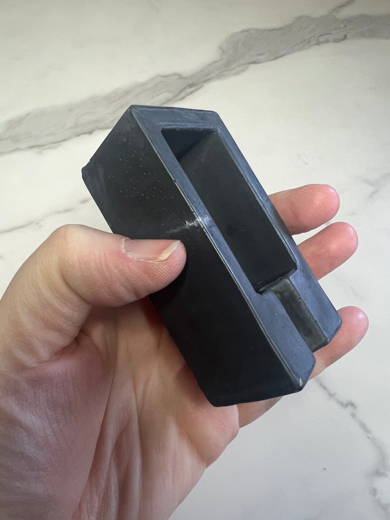 #58 mini concrete black ashtray