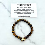 Brown Tiger's Eye Beaded Bracelet