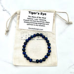 Blue Tiger's Eye Beaded Bracelet