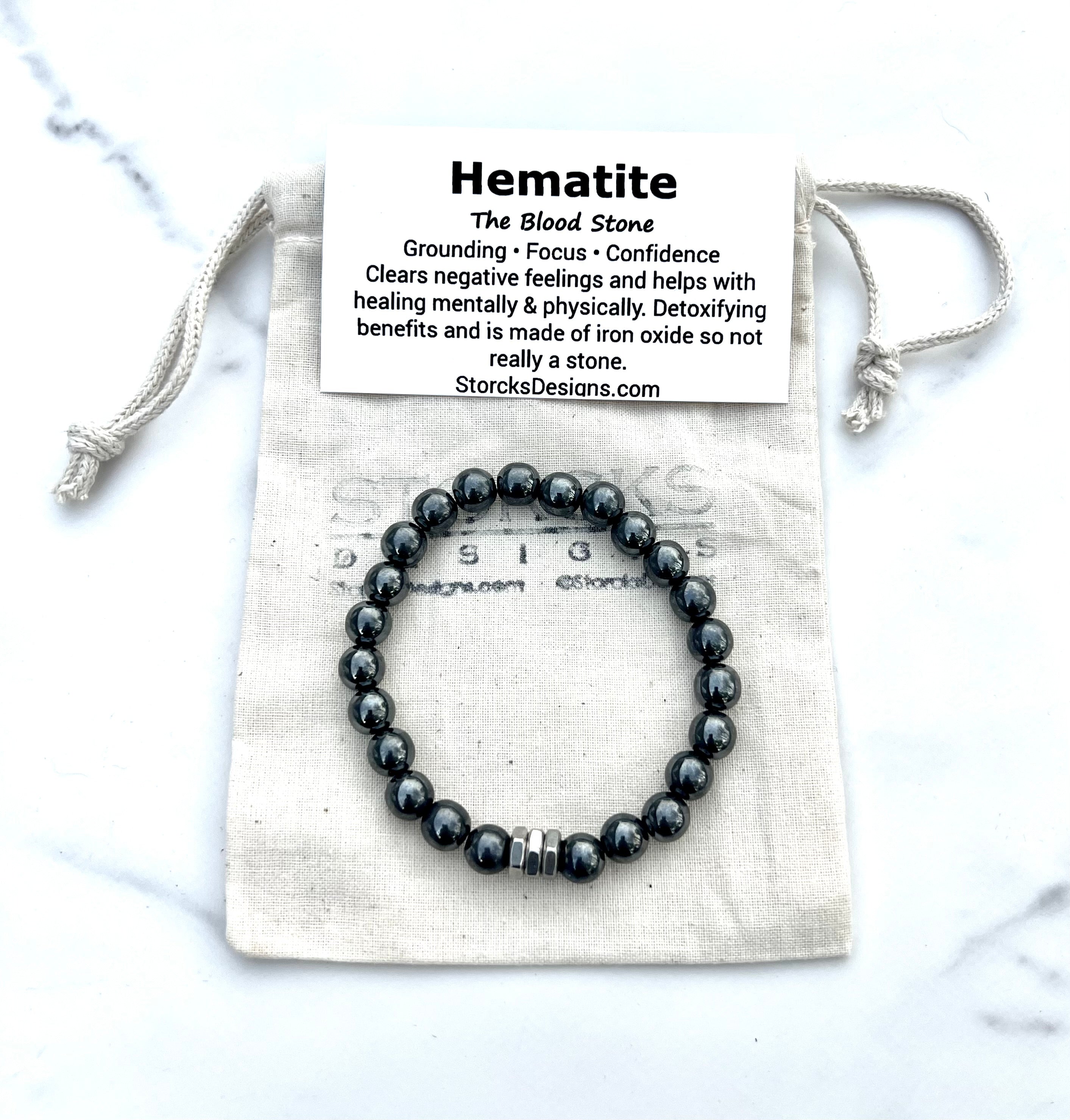 Hematite Beaded Bracelet