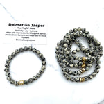 Dalmatian Jasper Beaded Bracelet