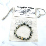 Dalmatian Jasper Beaded Bracelet