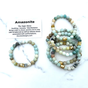 Amazonite Beaded Bracelet