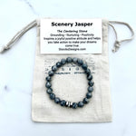 Scenery Jasper 8mm Stone Beaded Bracelet