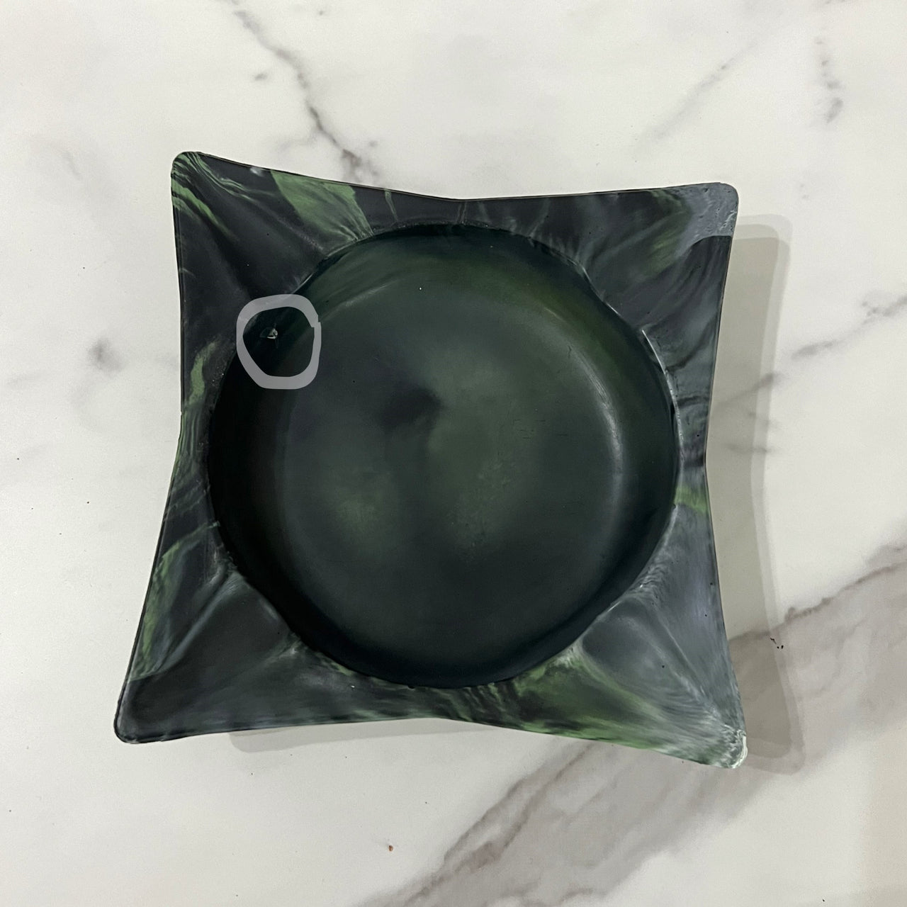 Classic Square Concrete Cigar Ashtray - one of a kind
