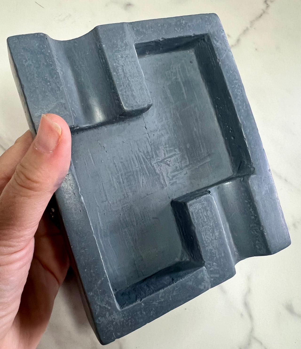 #62 Double Cigar Ashtray in gray