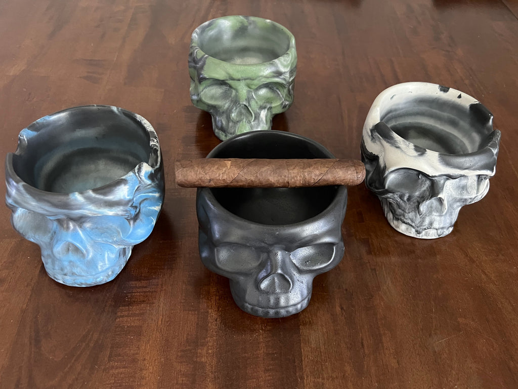 Skull Concrete Cigar Bowl