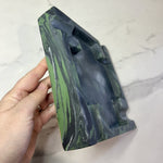 #4 Green Marbled Large Concrete Cigar Ashtray - one of a kind