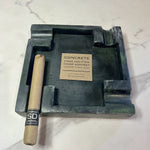 #5 Green Marbled Concrete Large Cigar Ashtray - one of a kind