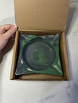 #1 Classic Green Marbled Concrete Cigar Ashtray - one of a kind