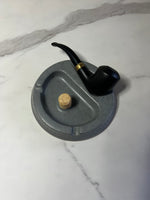 Concrete Pipe Ashtray with Cork Knocker