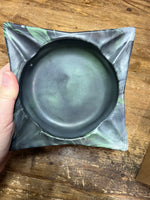 #3 Green Marbled Classic Concrete Cigar Ashtray