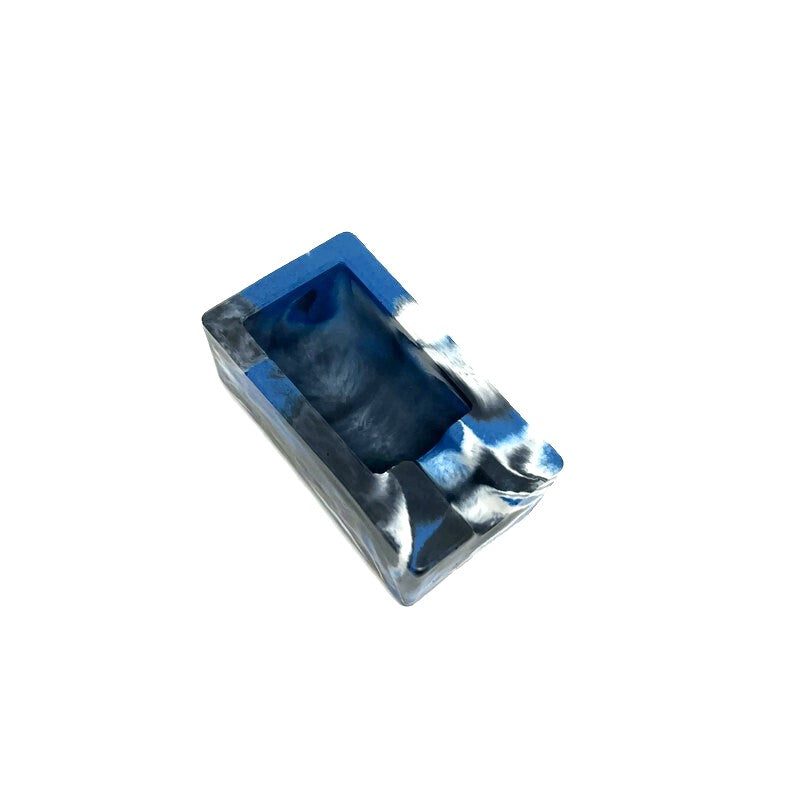 Blue Marbled Concrete Mini Ashtray