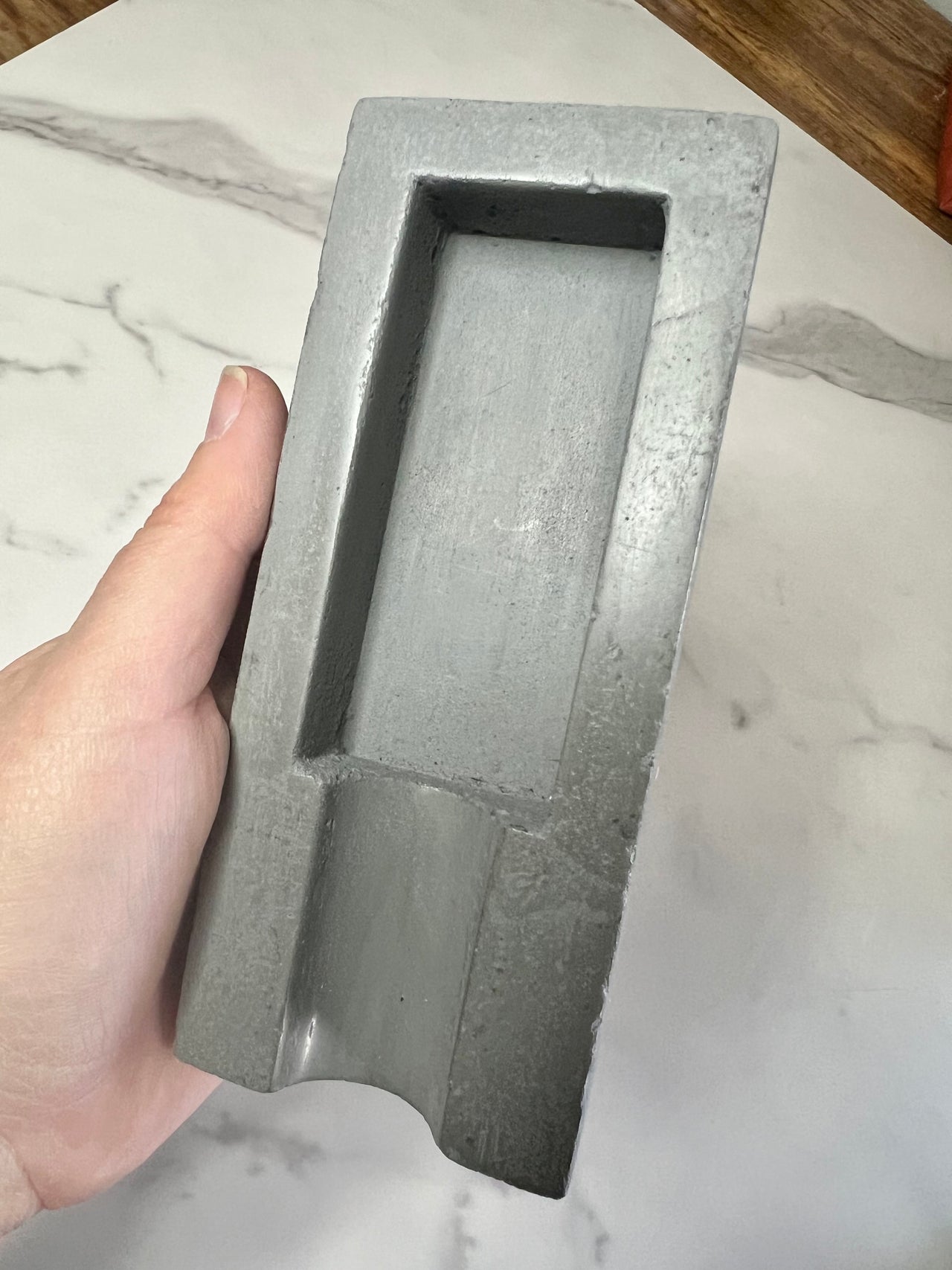 Grey Concrete Single Cigar Ashtray