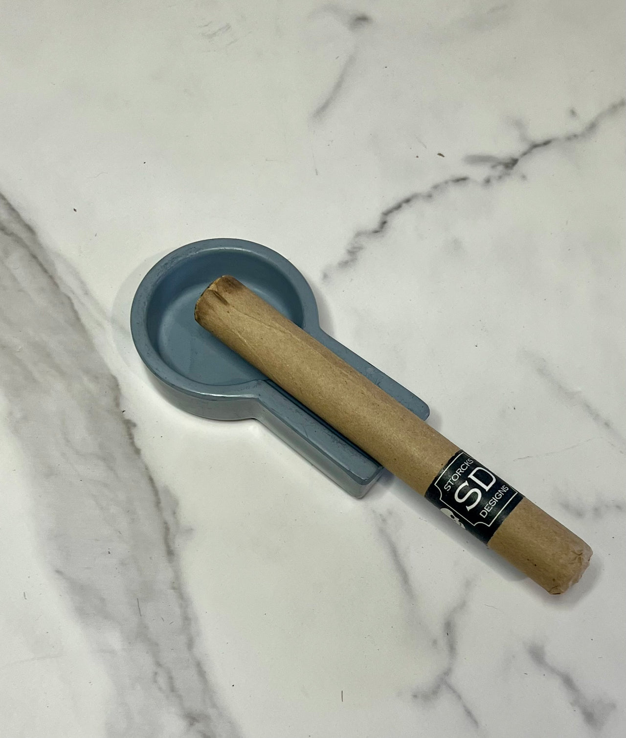 grey concrete small cigar ashtray
