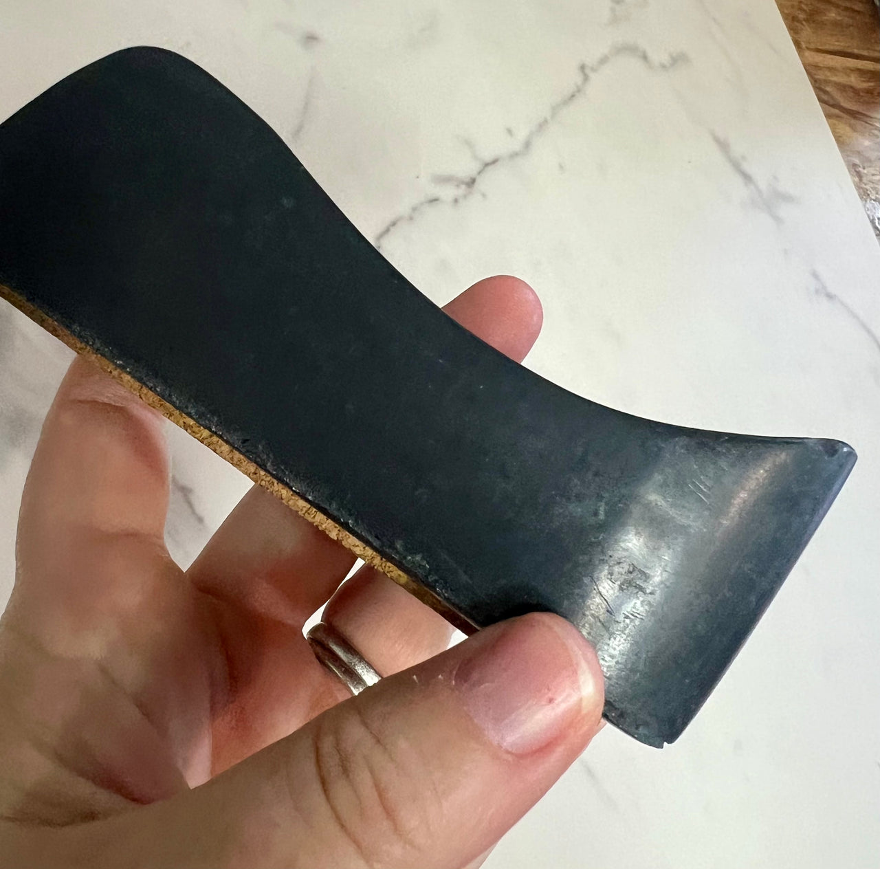 #4 black concrete pipe ashtray