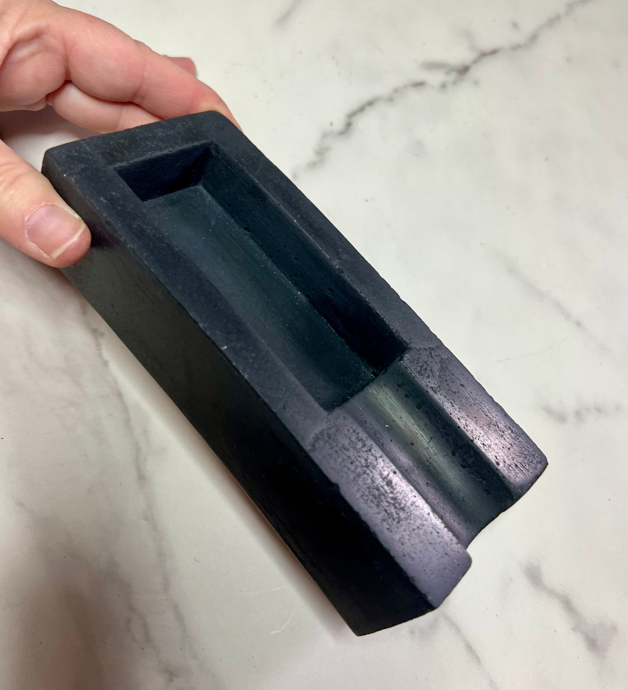 Concrete Black Single Cigar Ashtray