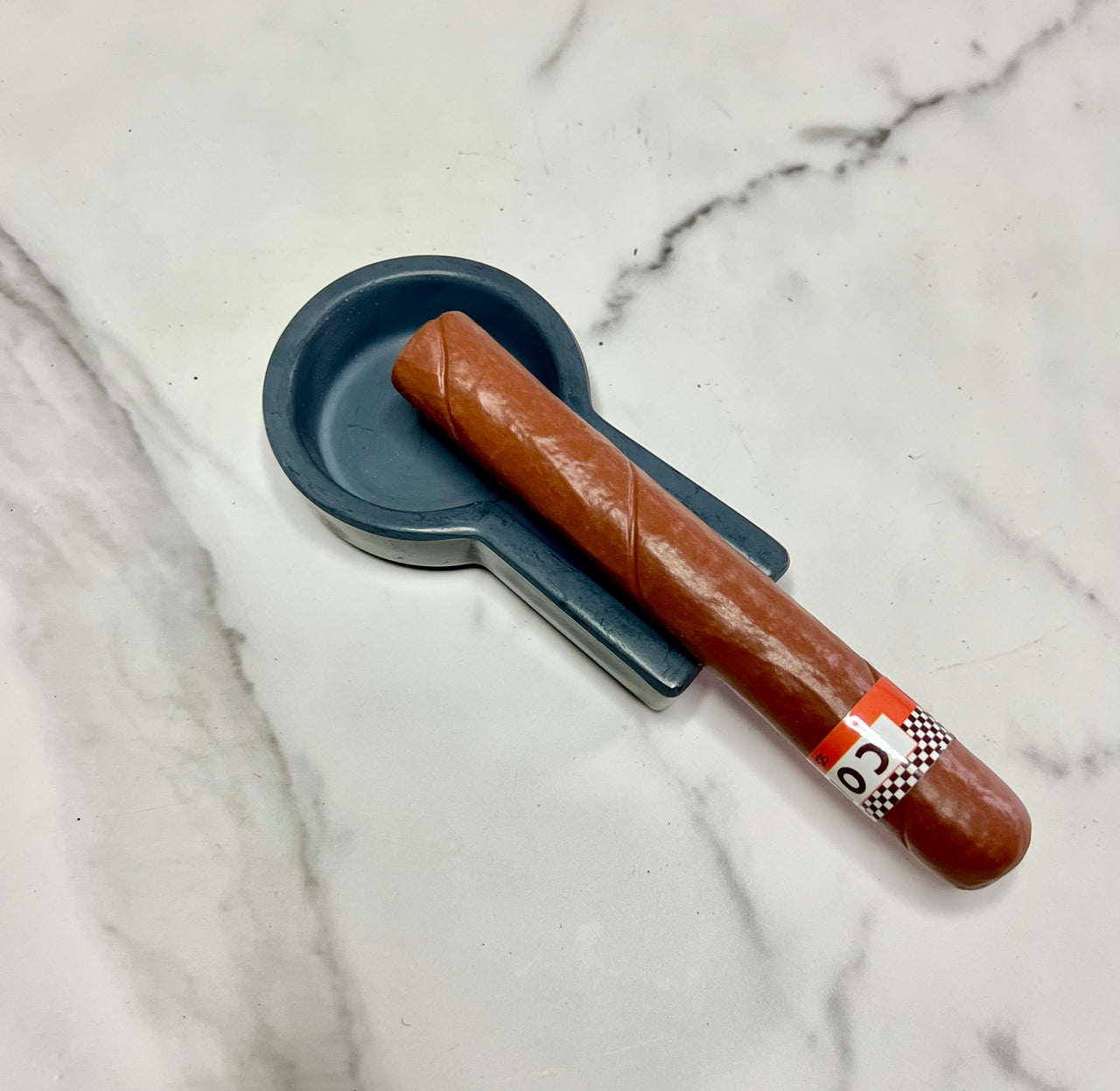 Concrete Small Cigar Ashtray in Gray