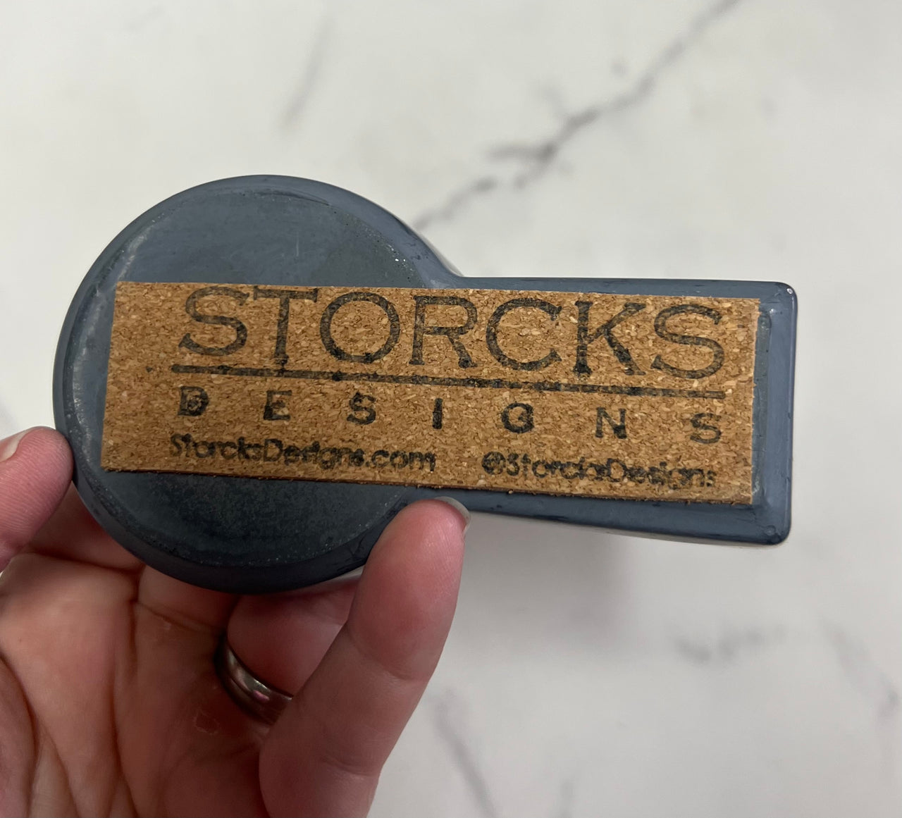 Concrete Small Cigar Ashtray in Gray