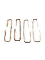 SALE! Rectangular Metal Wire Hoop Earrings