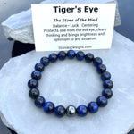 Blue Tiger's Eye 10mm Beaded Bracelet
