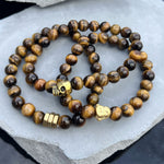 BrownTiger's Eye Beaded Bracelet