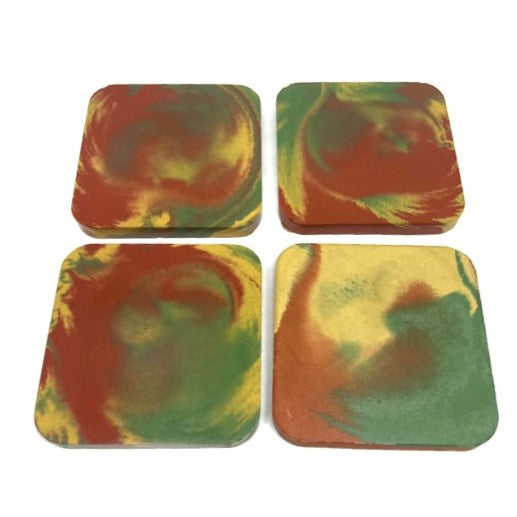 Tropic Marbled Concrete Coaster set (4pcs)