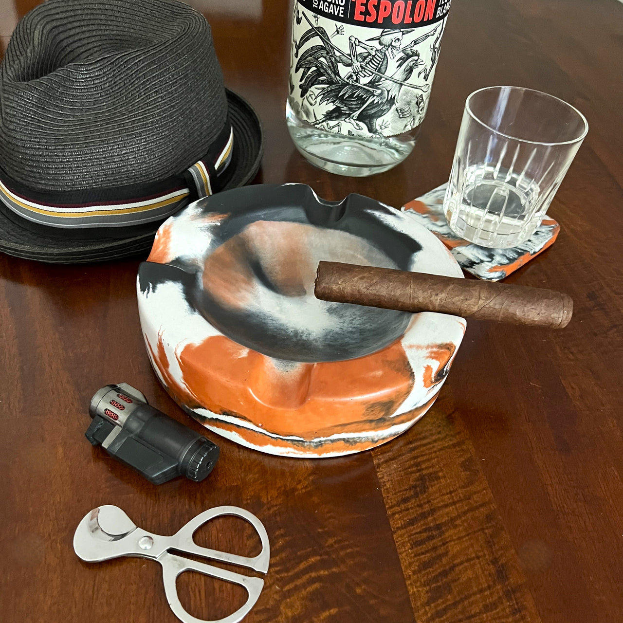 Large Round Cuban-Style Cigar Ashtray