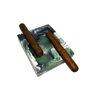 Concrete Double Cigar Ashtray