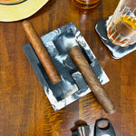 Concrete Double Cigar Ashtray