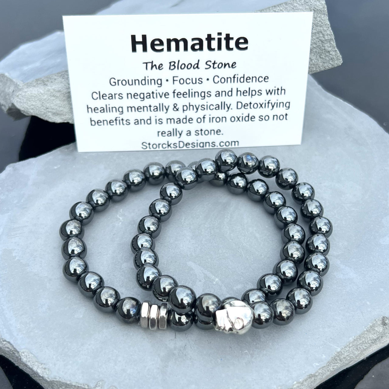 Hematite Beaded Bracelet