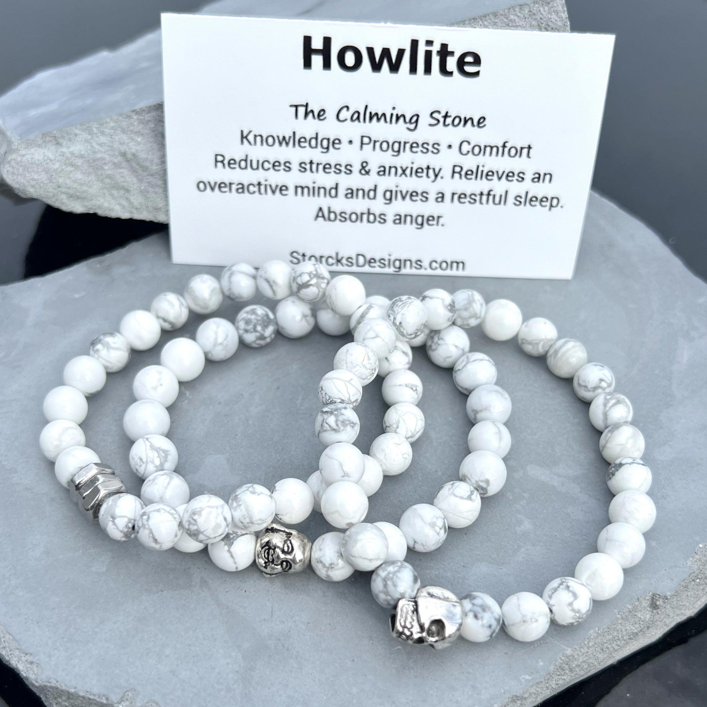 Howlite Beaded Bracelet