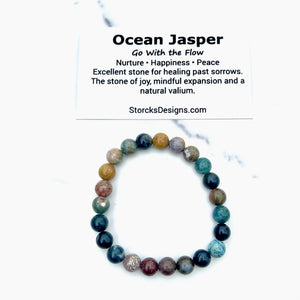 Ocean Jasper Beaded Bracelet