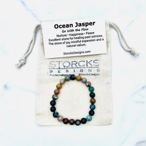 Ocean Jasper Beaded Bracelet