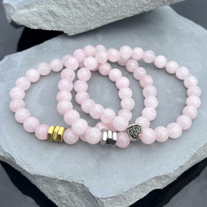 Rose Quartz Beaded Bracelet