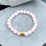 Rose Quartz Beaded Bracelet