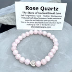 Rose Quartz Beaded Bracelet