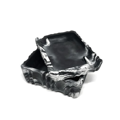 Black and White Concrete Stash Box