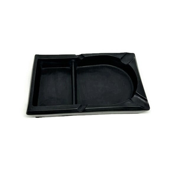Solid Black Concrete Section Ashtray