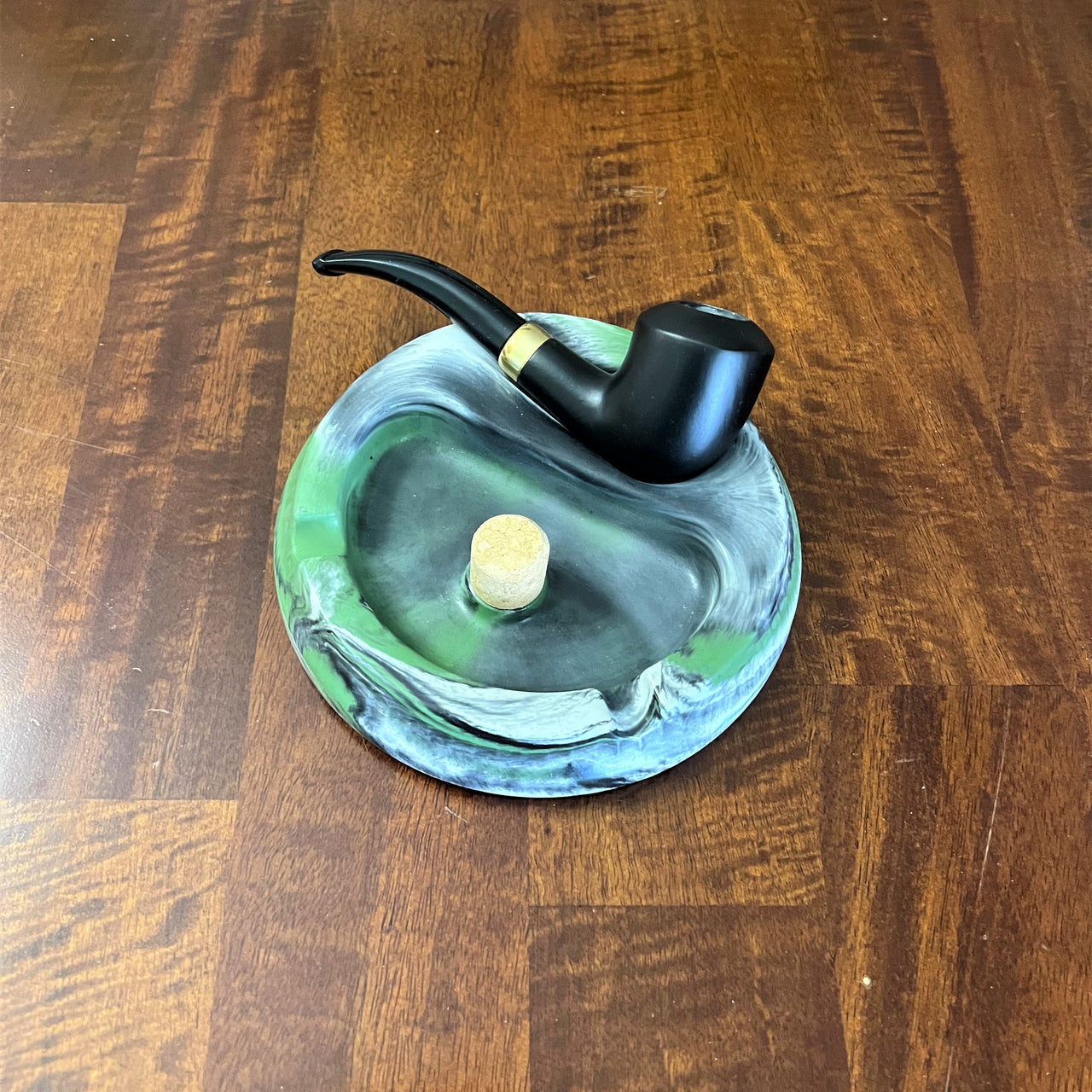 Pipe Ashtray with a Cork Knocker