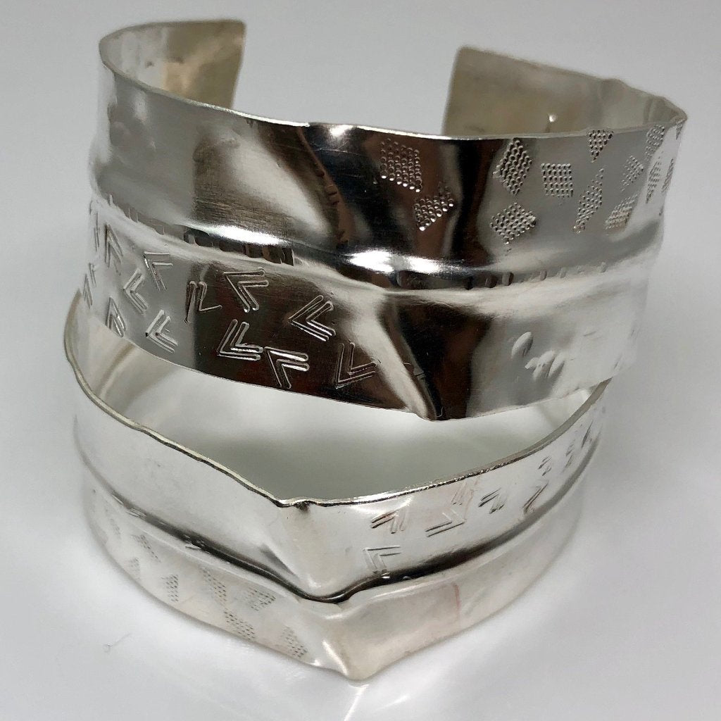 Sterling Silver Hammered Cuff