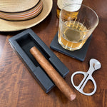 Concrete Single Cigar Ashtray and Coaster Set