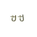 J Stud Earrings